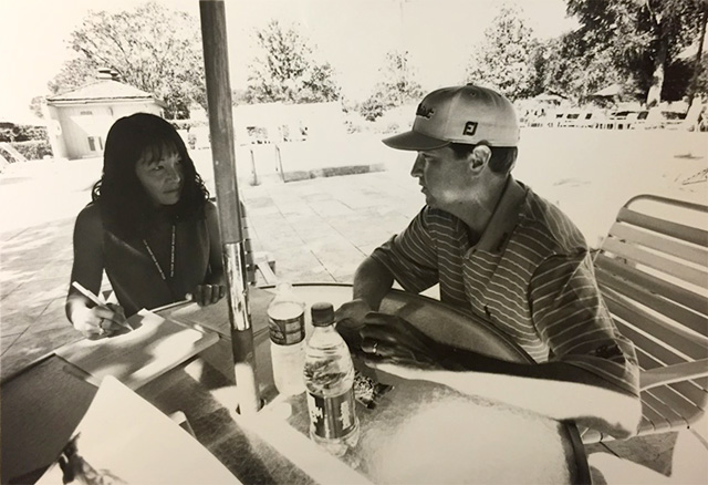 1990年代から筆者は何度もラブをインタビューしてきた photo by 舩越園子